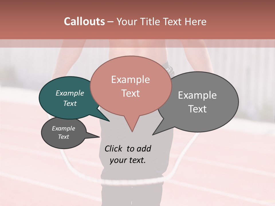 Action Muscular Build Caucasian PowerPoint Template