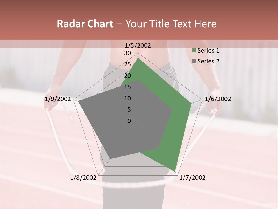 Action Muscular Build Caucasian PowerPoint Template