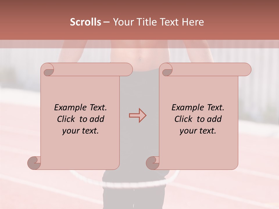 Action Muscular Build Caucasian PowerPoint Template