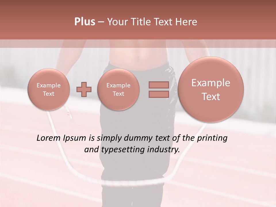 Action Muscular Build Caucasian PowerPoint Template