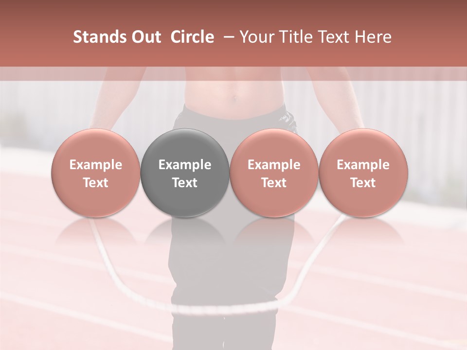 Action Muscular Build Caucasian PowerPoint Template