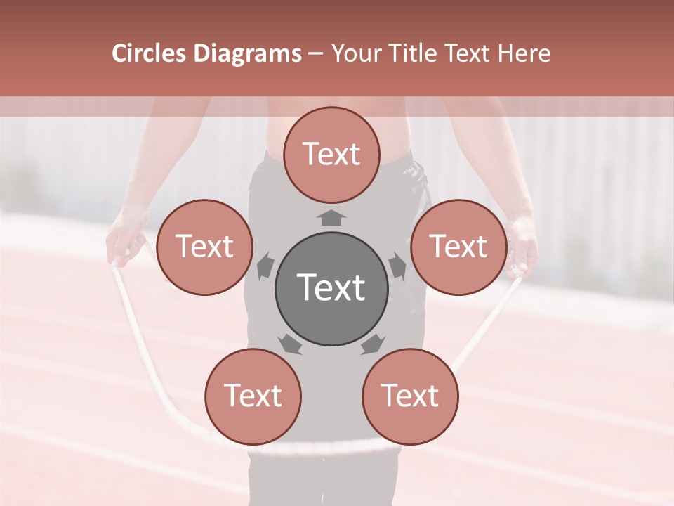 Action Muscular Build Caucasian PowerPoint Template