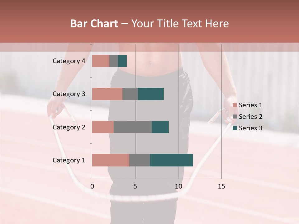 Action Muscular Build Caucasian PowerPoint Template