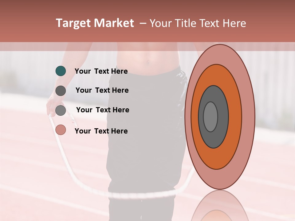 Action Muscular Build Caucasian PowerPoint Template