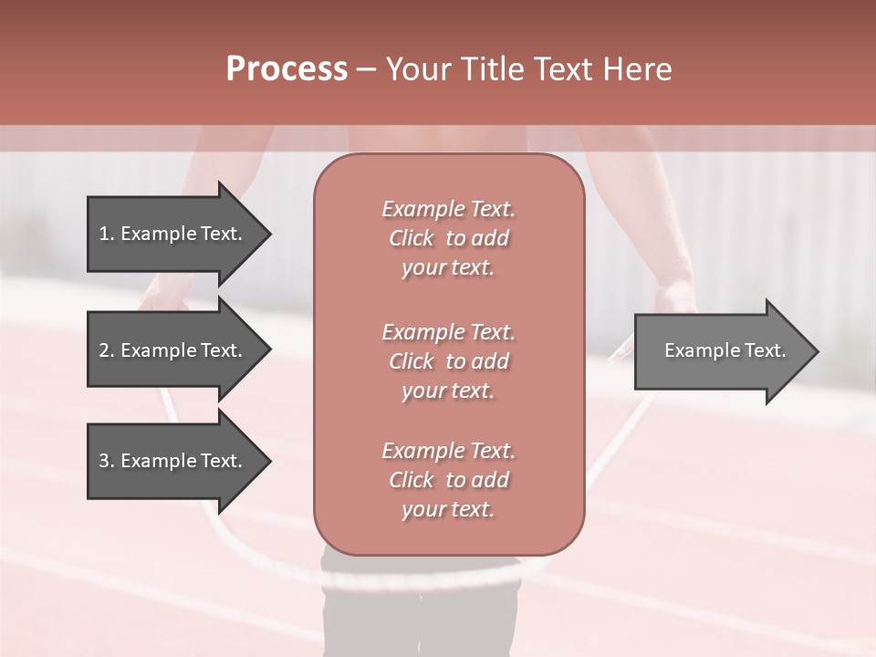 Action Muscular Build Caucasian PowerPoint Template