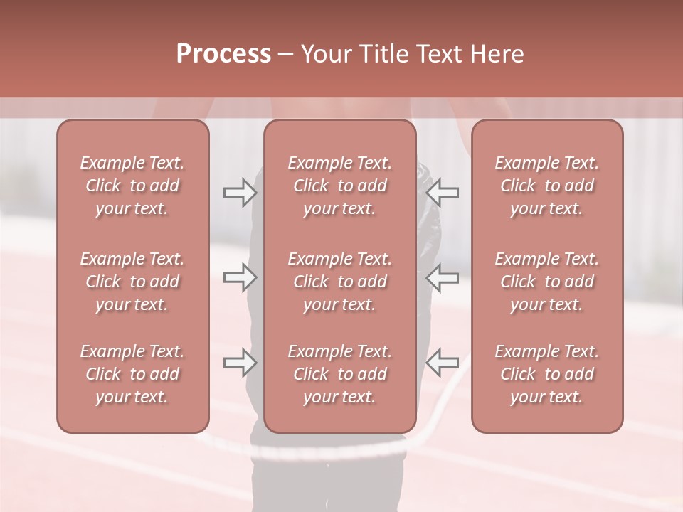 Action Muscular Build Caucasian PowerPoint Template