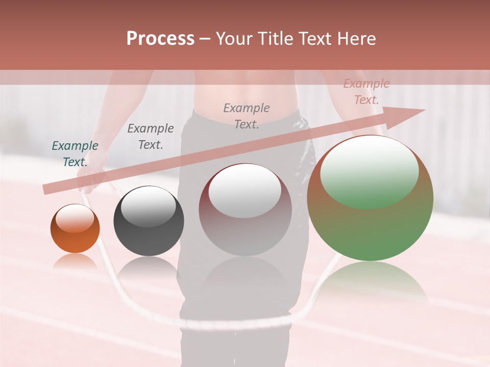 Action Muscular Build Caucasian PowerPoint Template