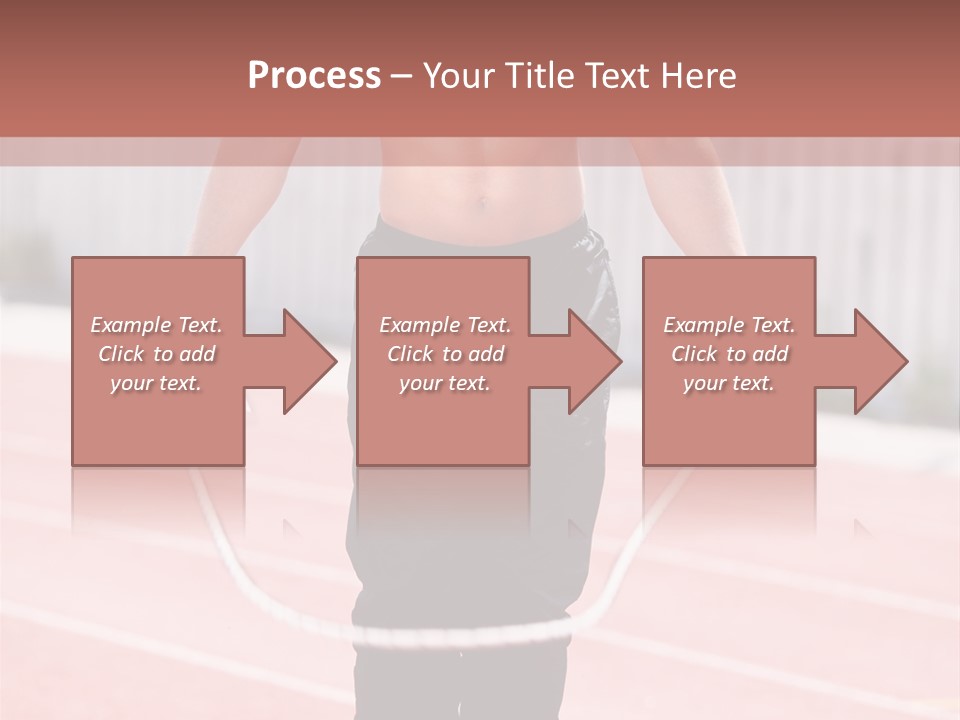 Action Muscular Build Caucasian PowerPoint Template