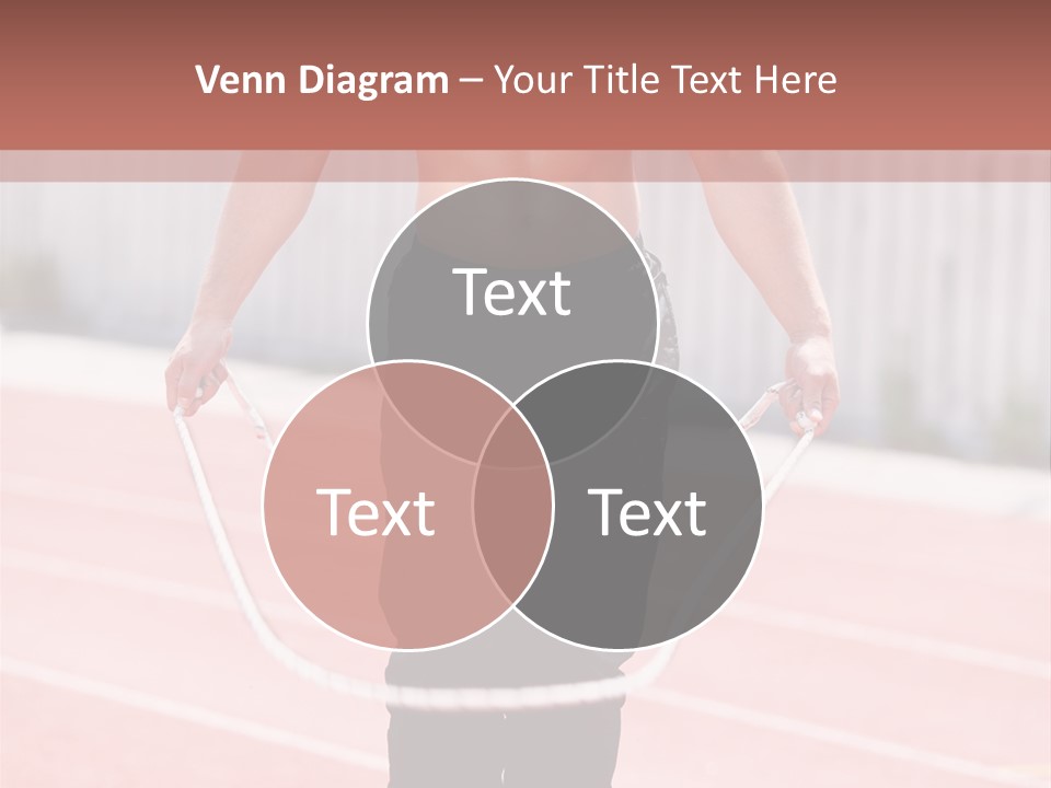 Action Muscular Build Caucasian PowerPoint Template