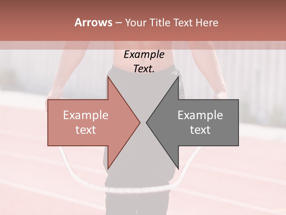 Action Muscular Build Caucasian PowerPoint Template