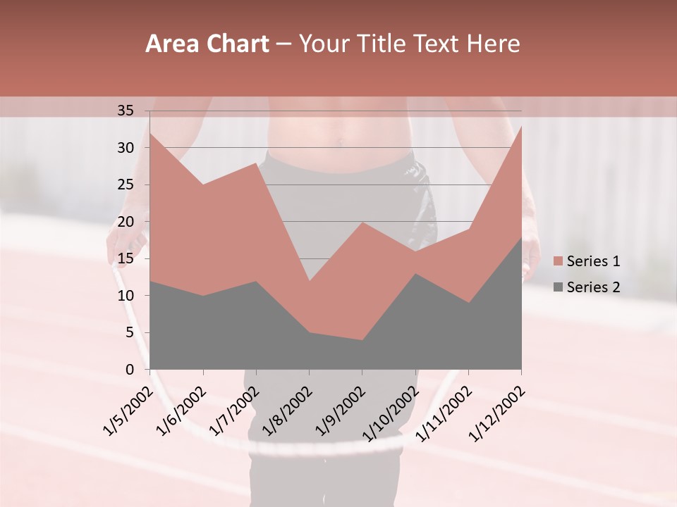 Action Muscular Build Caucasian PowerPoint Template