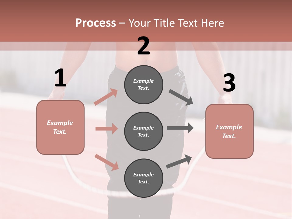 Action Muscular Build Caucasian PowerPoint Template