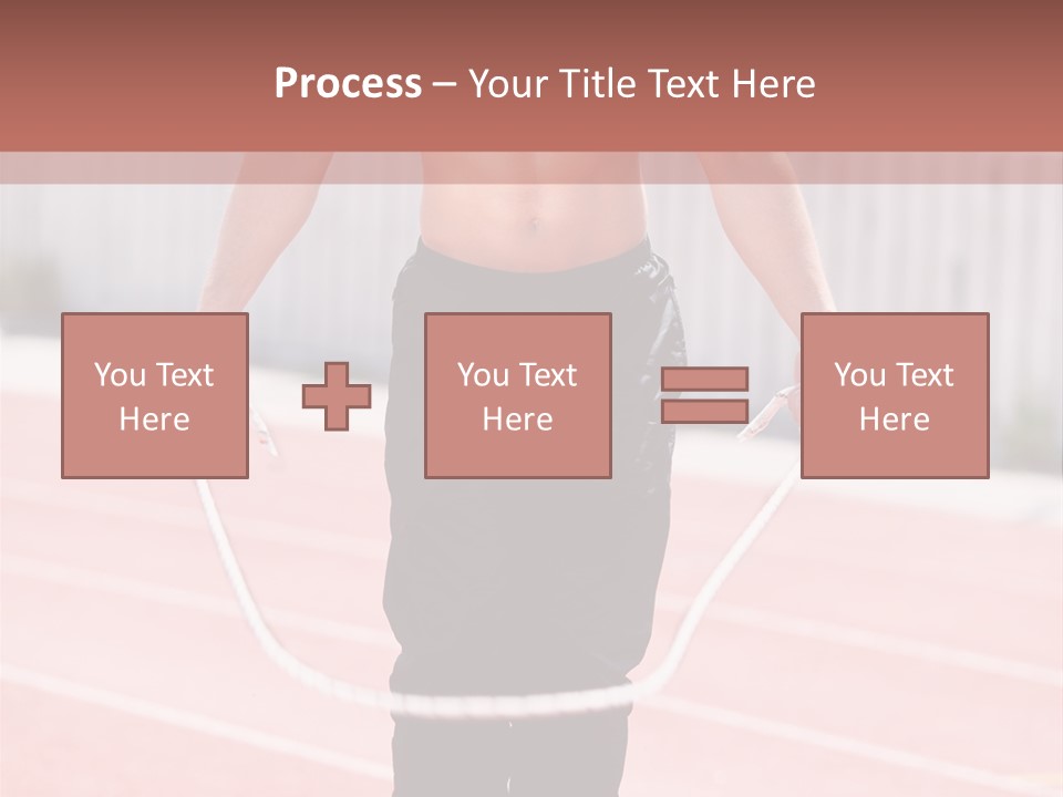 Action Muscular Build Caucasian PowerPoint Template
