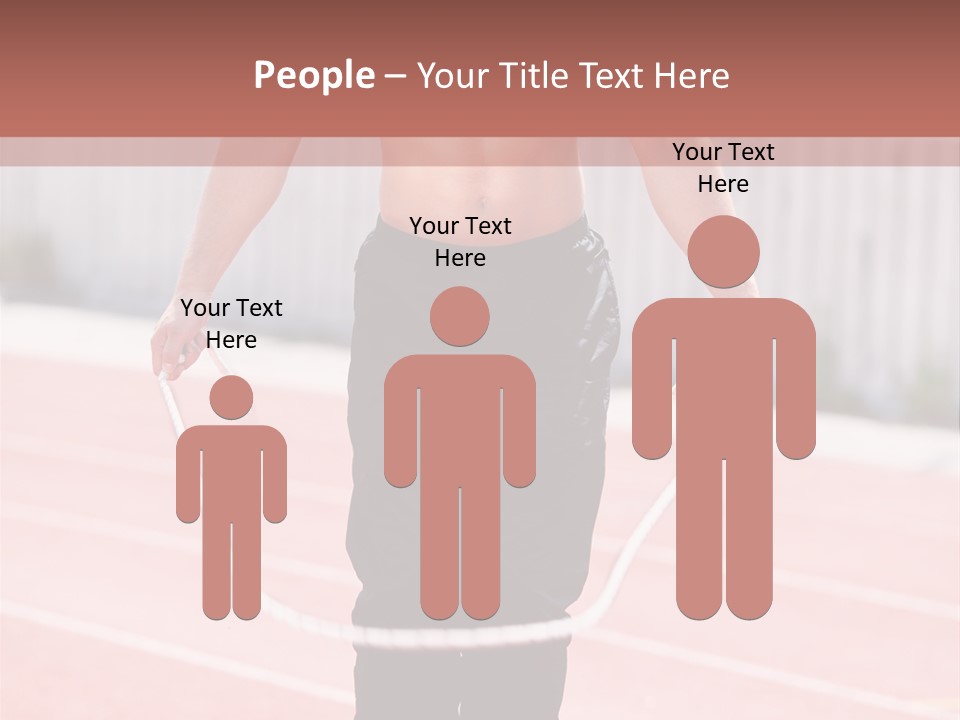 Action Muscular Build Caucasian PowerPoint Template