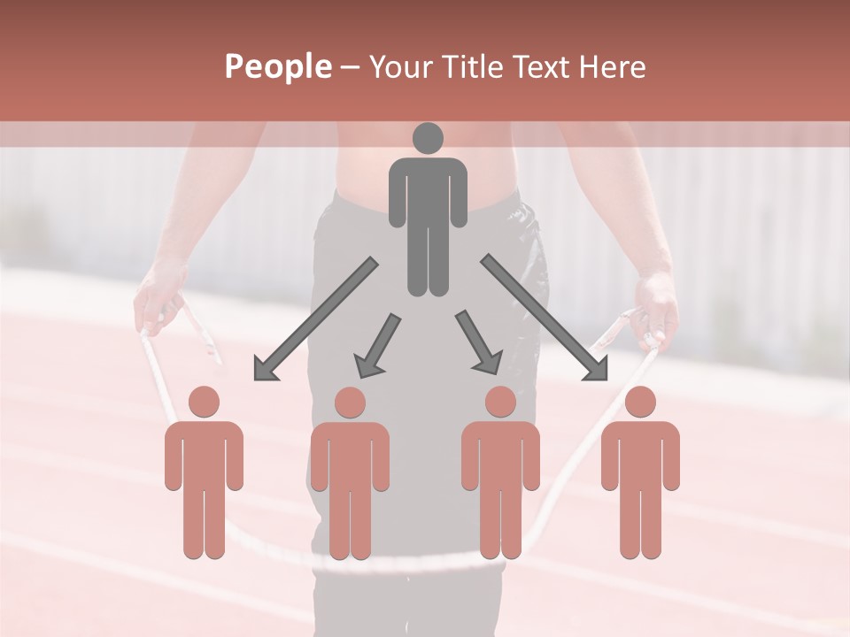 Action Muscular Build Caucasian PowerPoint Template