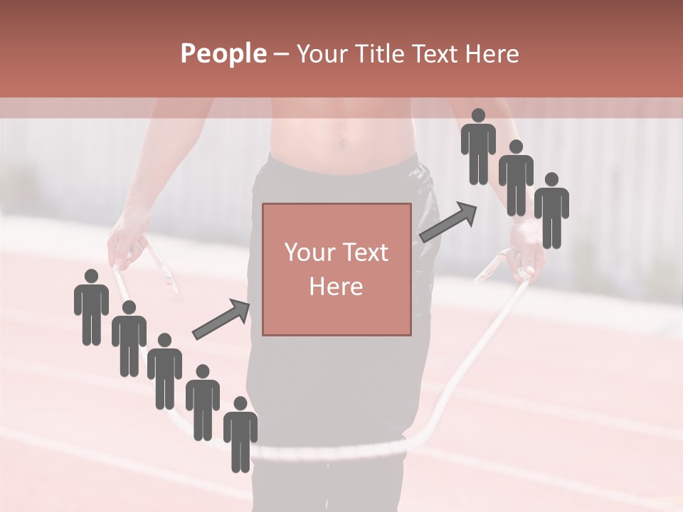 Action Muscular Build Caucasian PowerPoint Template