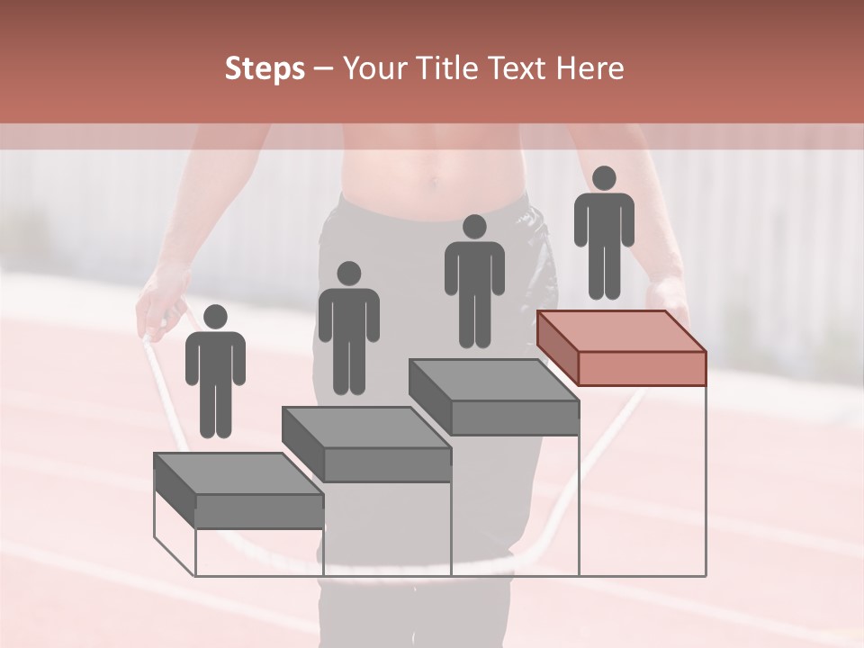 Action Muscular Build Caucasian PowerPoint Template