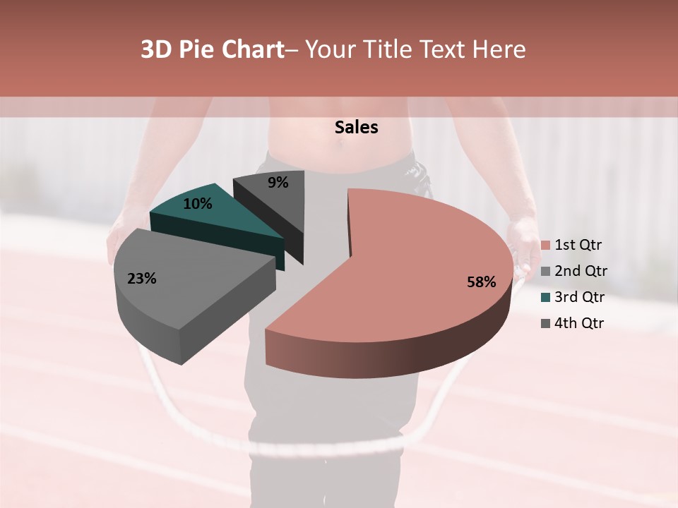 Action Muscular Build Caucasian PowerPoint Template