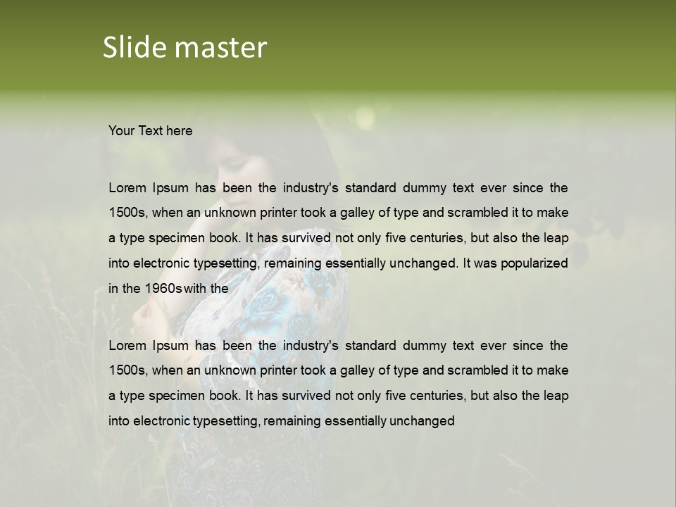Outdoor Young Problem PowerPoint Template