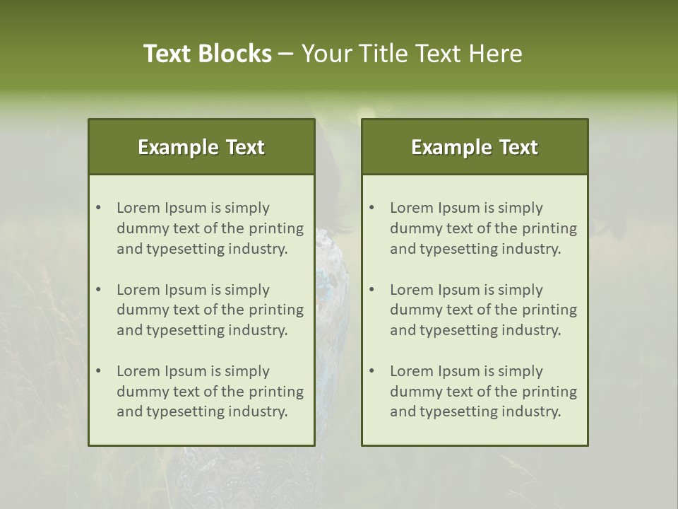 Outdoor Young Problem PowerPoint Template