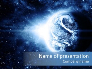 Globe Alien Planet PowerPoint Template