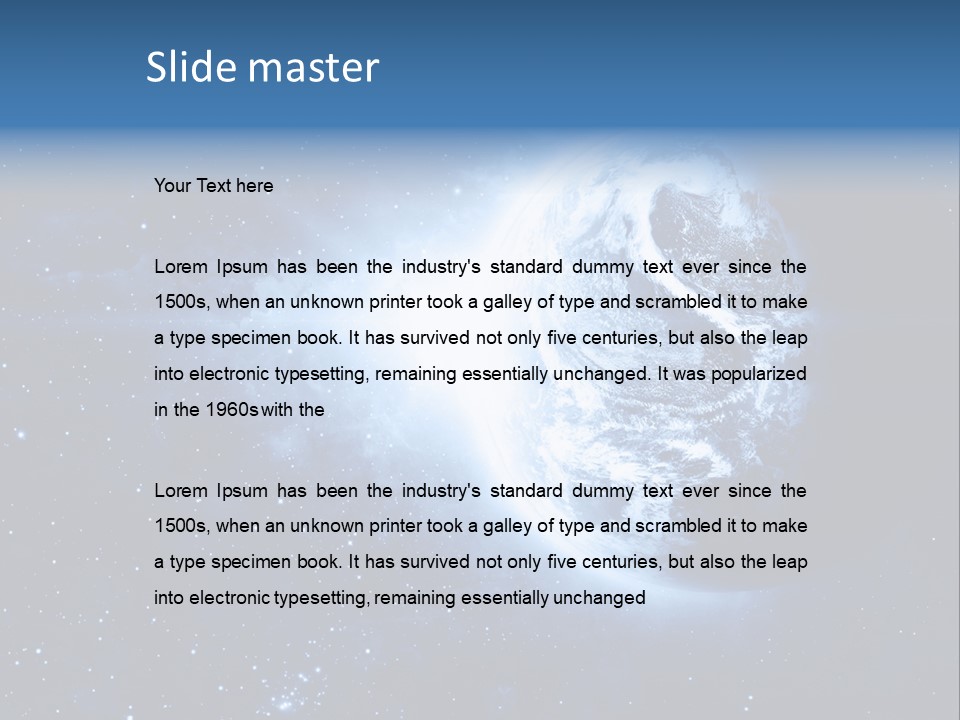 Globe Alien Planet PowerPoint Template