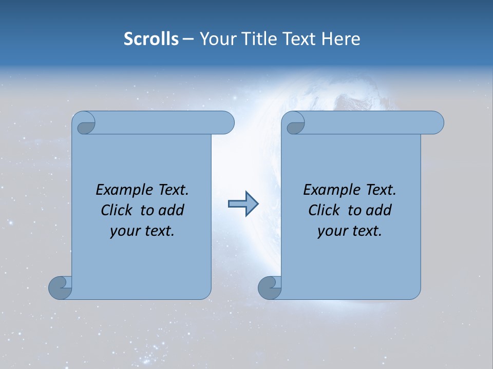 Globe Alien Planet PowerPoint Template