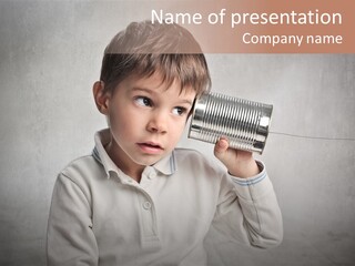 Listen Young Curiosity PowerPoint Template