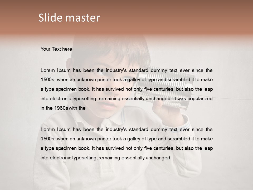 Listen Young Curiosity PowerPoint Template