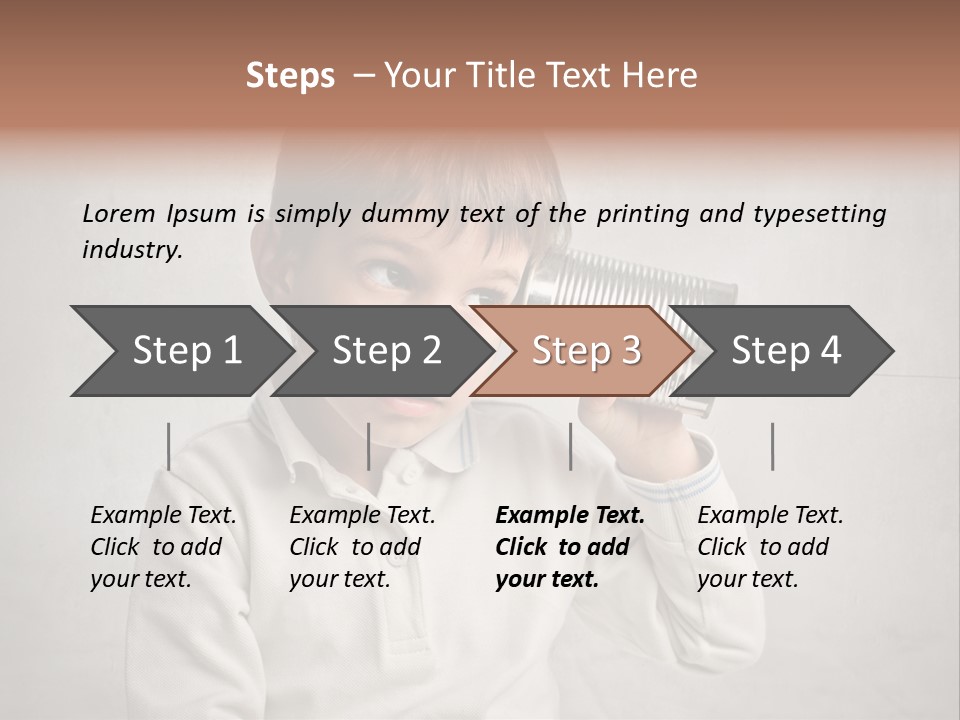 Listen Young Curiosity PowerPoint Template