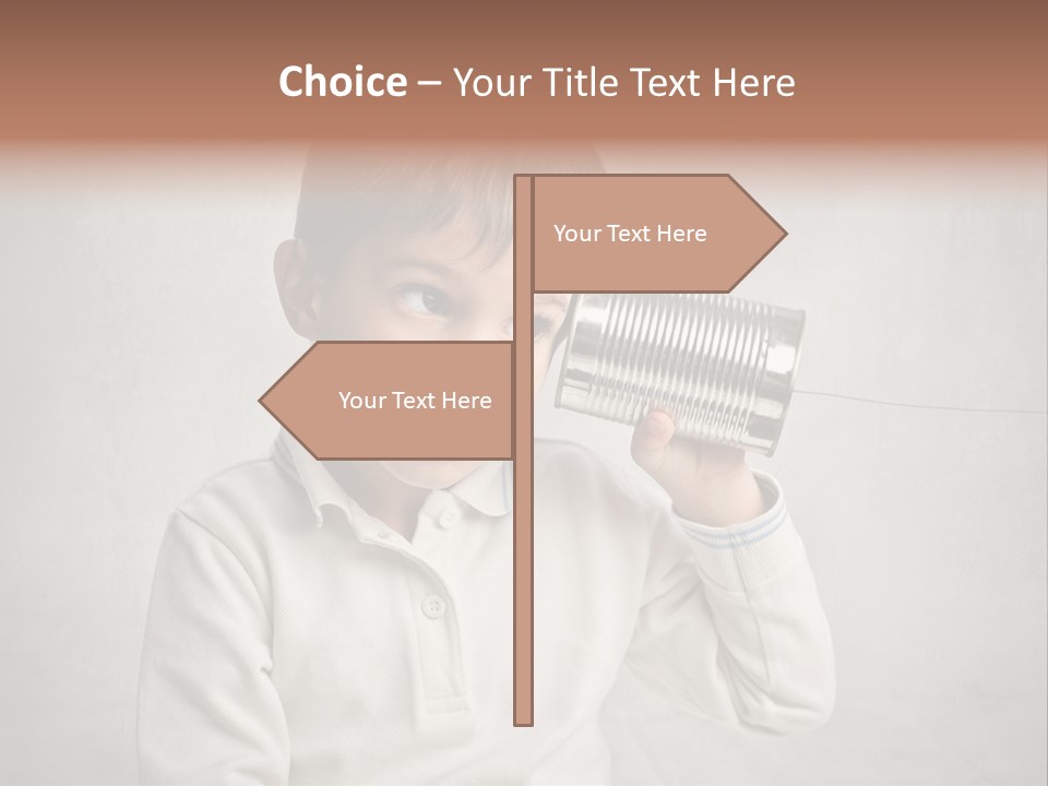 Listen Young Curiosity PowerPoint Template