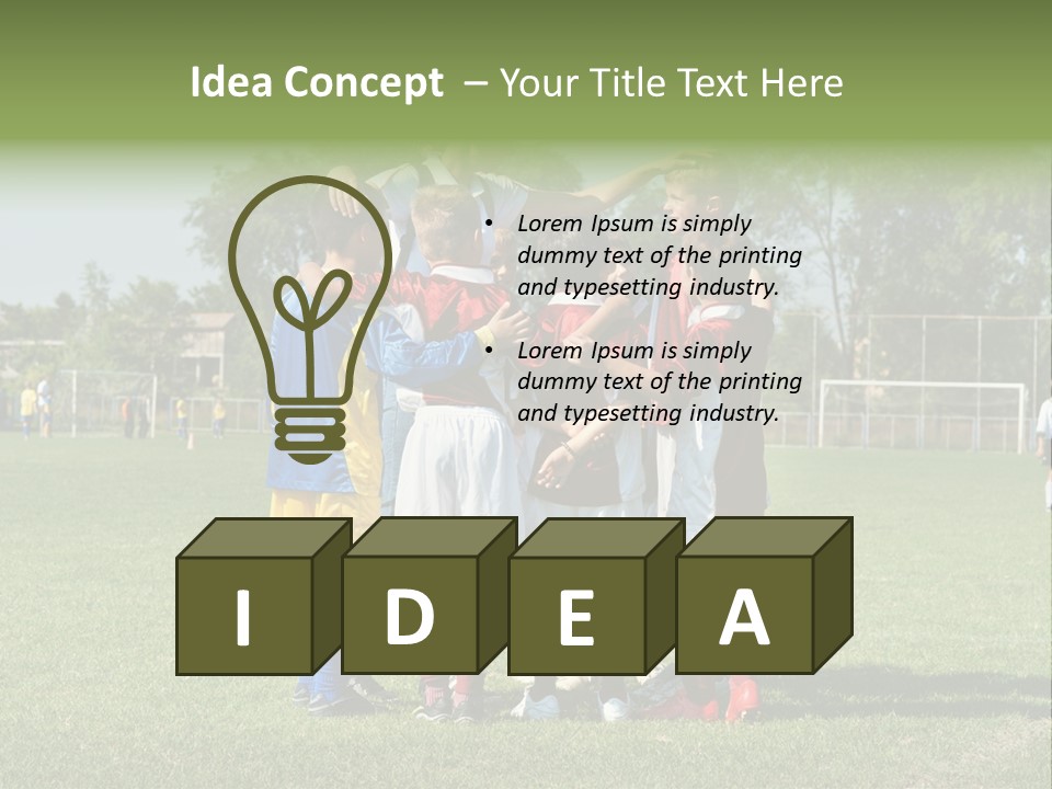 Recreation Team Player Girl PowerPoint Template