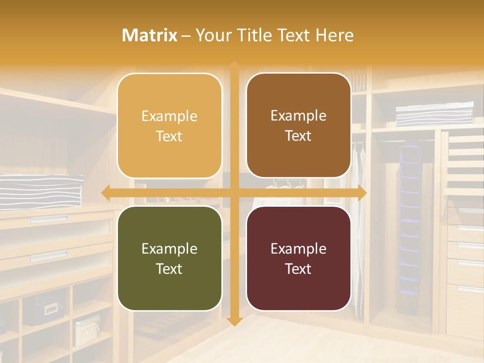 Drawer Clothing Interior PowerPoint Template