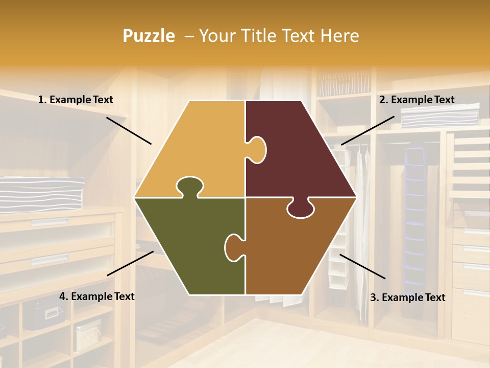 Drawer Clothing Interior PowerPoint Template