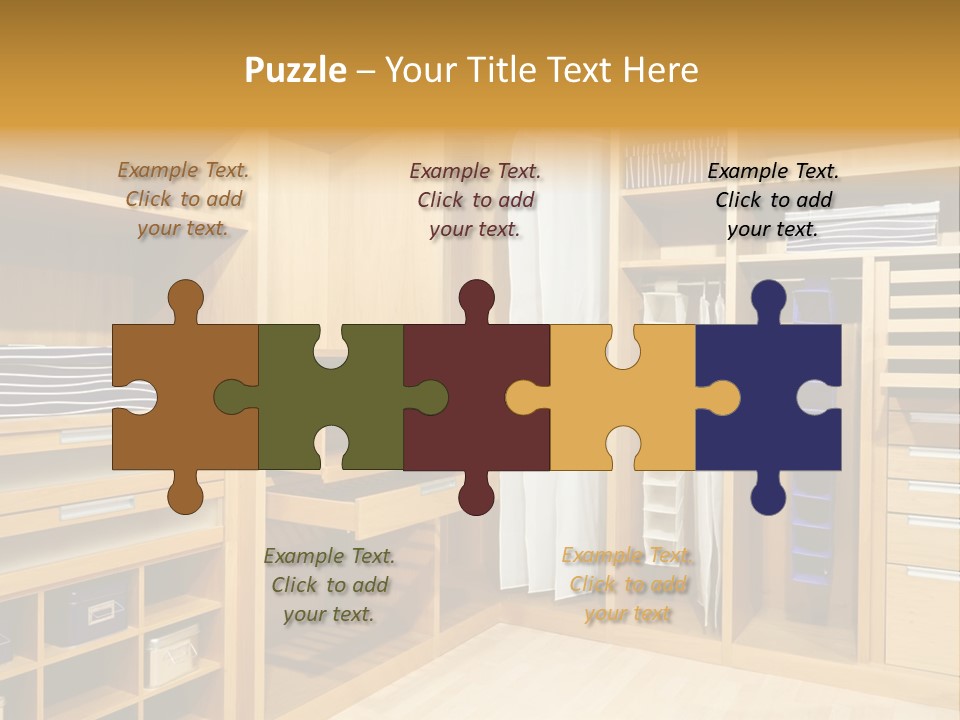 Drawer Clothing Interior PowerPoint Template