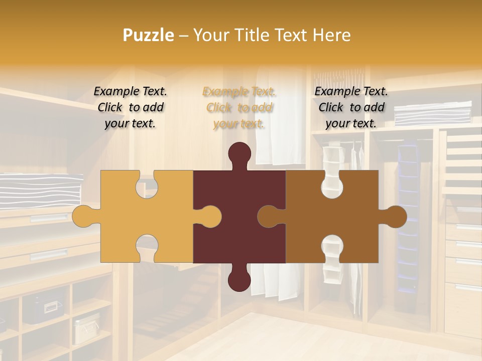 Drawer Clothing Interior PowerPoint Template