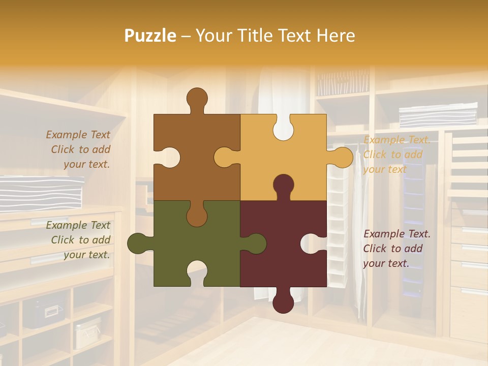 Drawer Clothing Interior PowerPoint Template