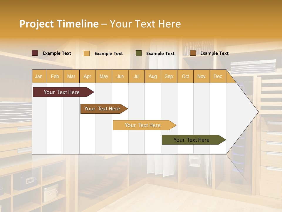Drawer Clothing Interior PowerPoint Template