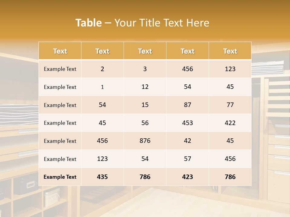 Drawer Clothing Interior PowerPoint Template