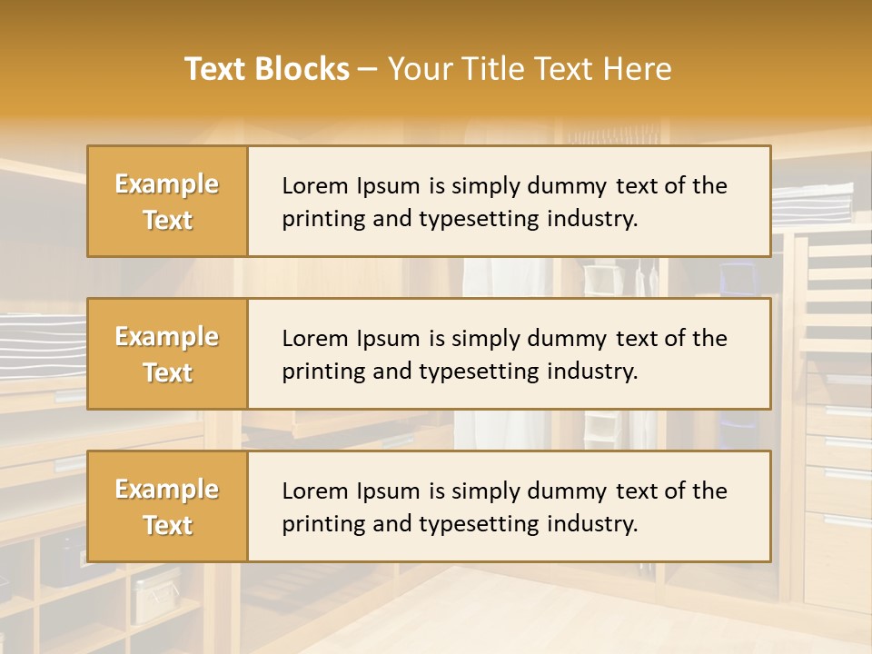 Drawer Clothing Interior PowerPoint Template
