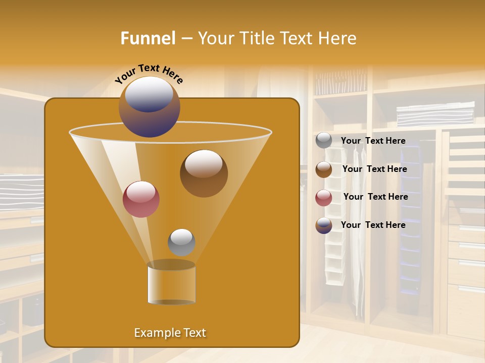 Drawer Clothing Interior PowerPoint Template