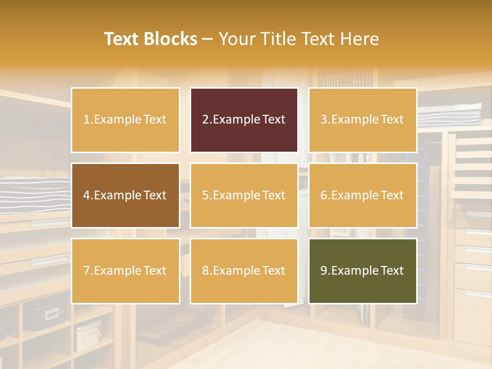Drawer Clothing Interior PowerPoint Template