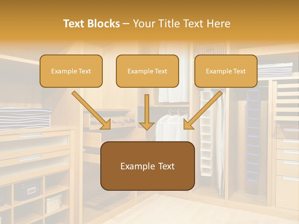 Drawer Clothing Interior PowerPoint Template