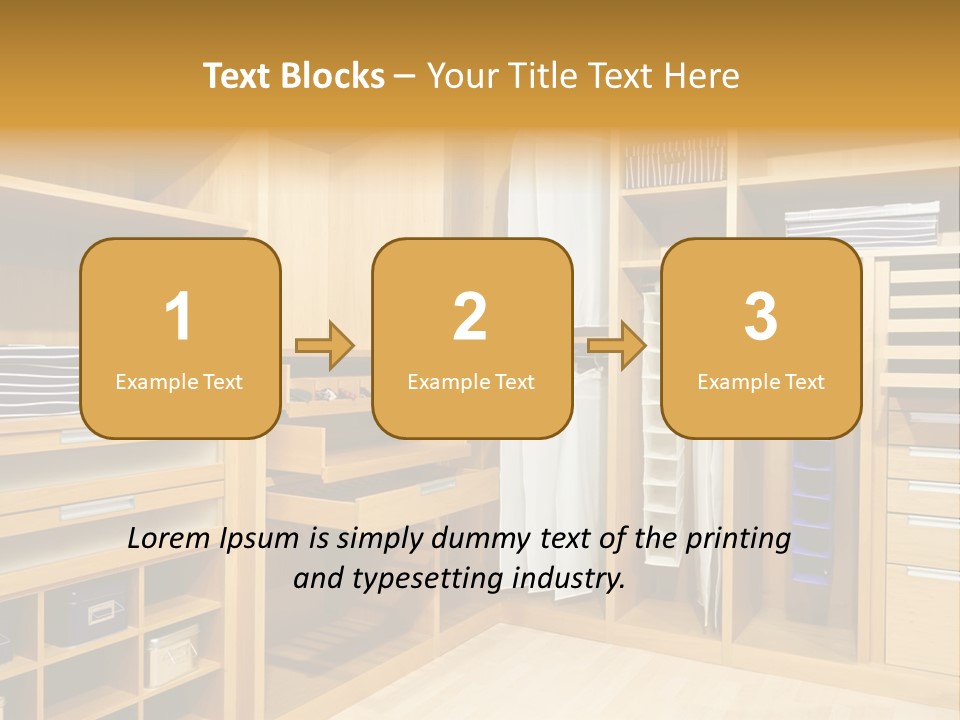 Drawer Clothing Interior PowerPoint Template