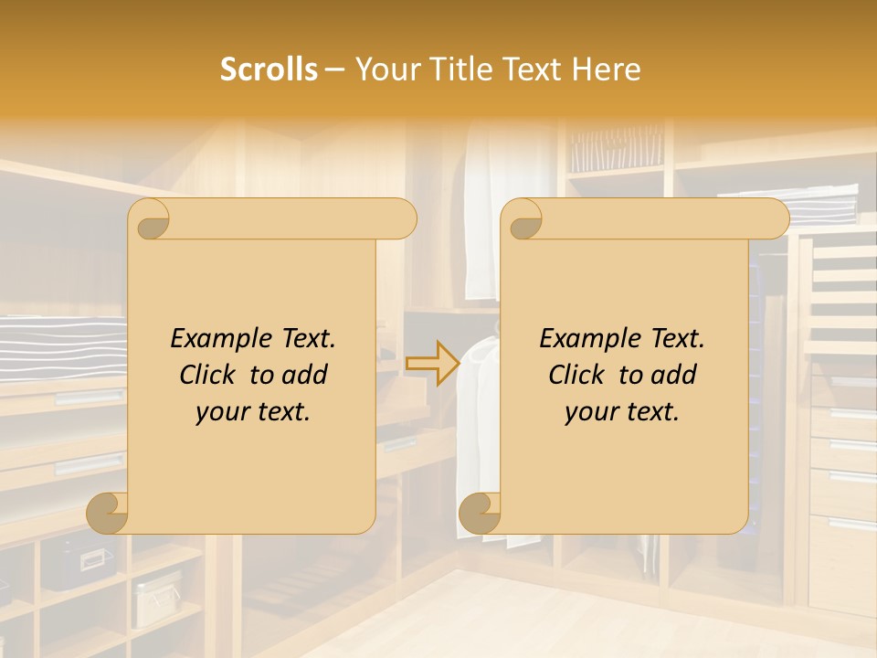 Drawer Clothing Interior PowerPoint Template