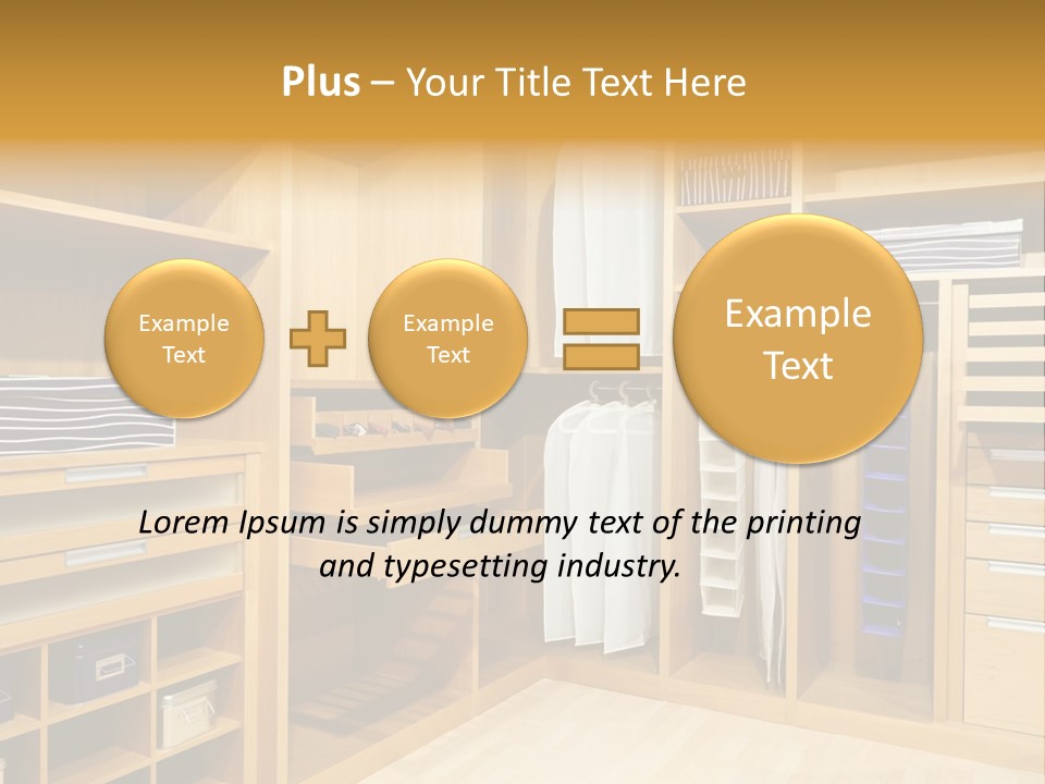 Drawer Clothing Interior PowerPoint Template