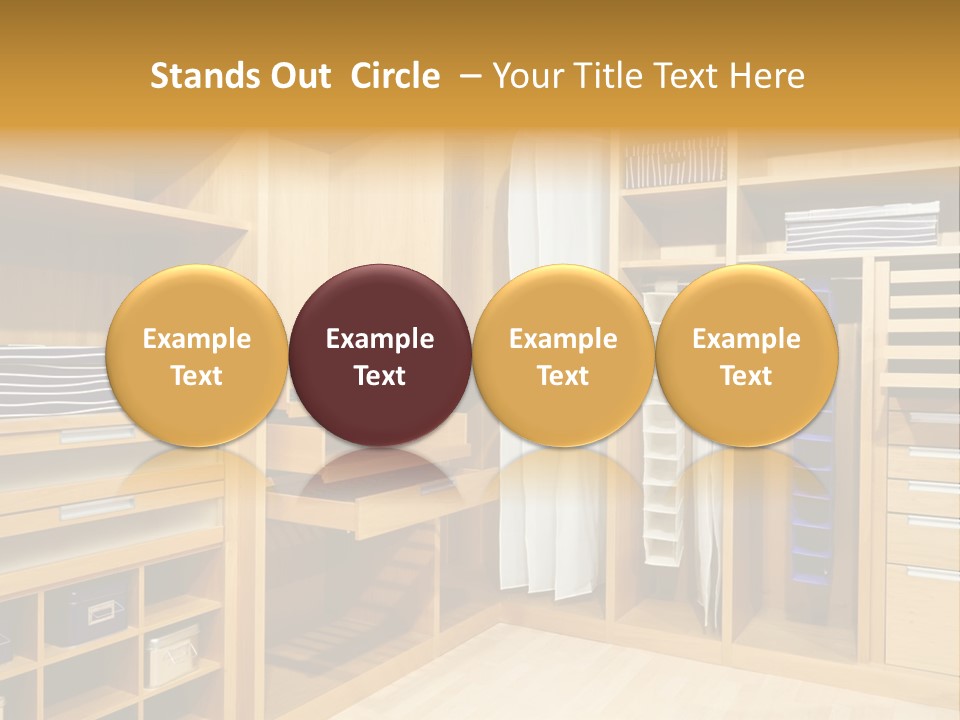 Drawer Clothing Interior PowerPoint Template