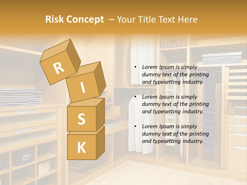 Drawer Clothing Interior PowerPoint Template