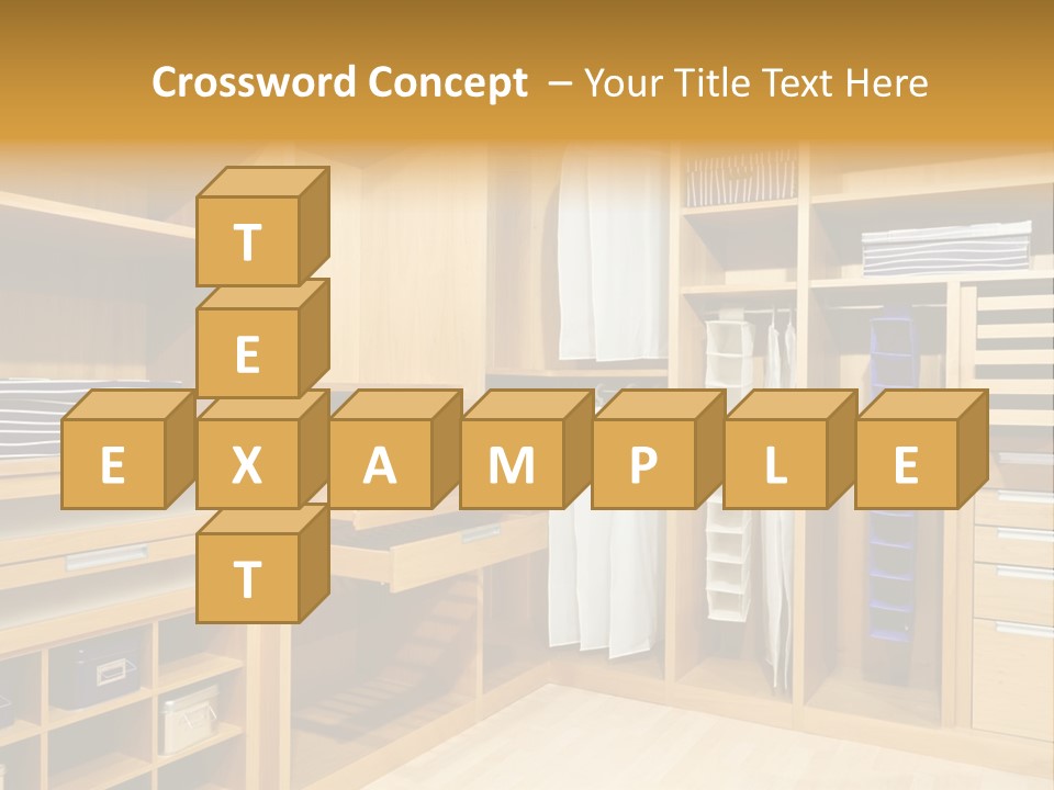 Drawer Clothing Interior PowerPoint Template