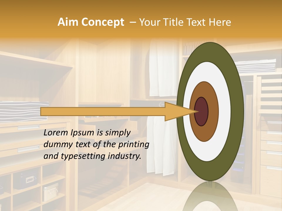 Drawer Clothing Interior PowerPoint Template